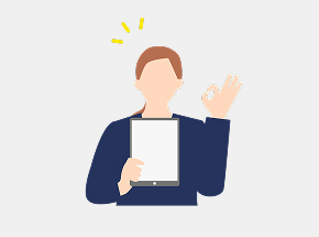 人が握手をしているイラスト